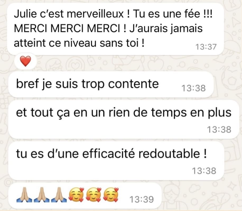 Accompagnement Instagram Accompagnement Business - témoignage